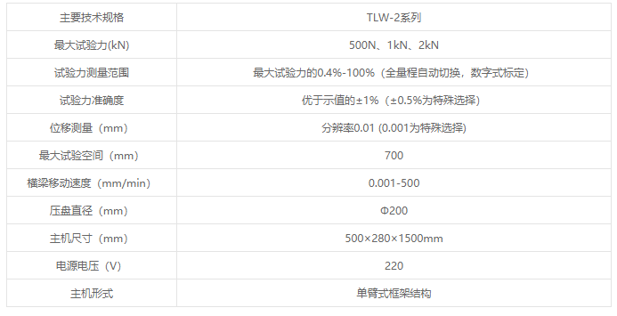 TLW-2系列微機(jī)控制彈簧拉壓試驗(yàn)機(jī)